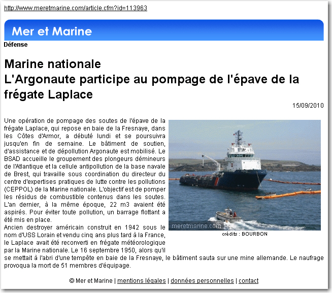 Le Laplace, Article du 15/09/2010 - 226.6 ko