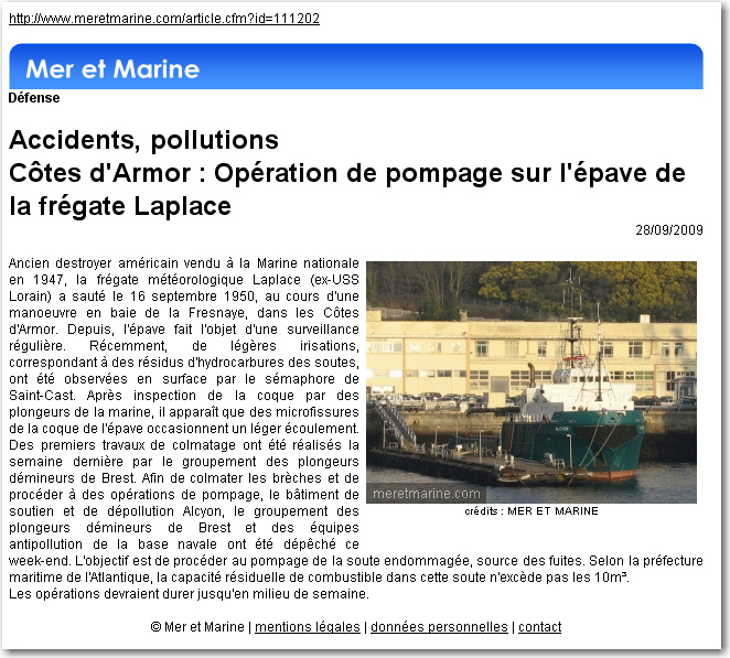 Le Laplace, Article du 28/09/2009 - 254.2 ko